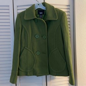 Mossimo green wool peacoat